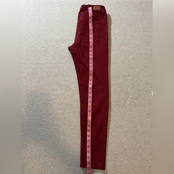 Denim Blvd, Los Angeles Women’s Skinny Jeans - Red - Size 0 - Trendy Denim - Picture 8 of 12